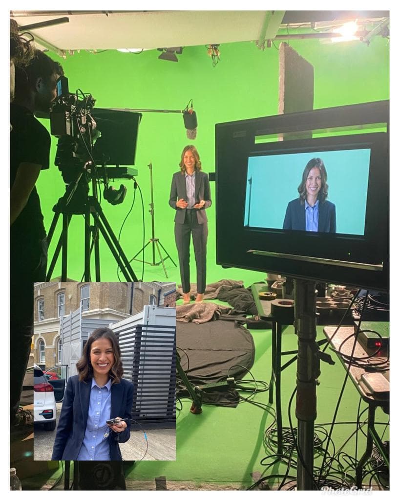 Johanna Botta in studio shoot for Embraer