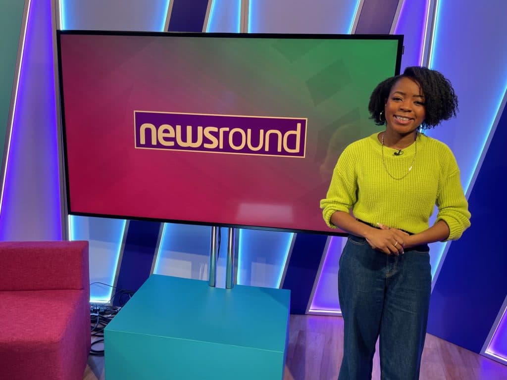 Emma-Louise Amanshia - Newsround 3 Emma-Louise presenting Newsround