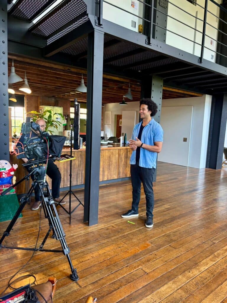 James Sherwood training video presenter for Brickwall